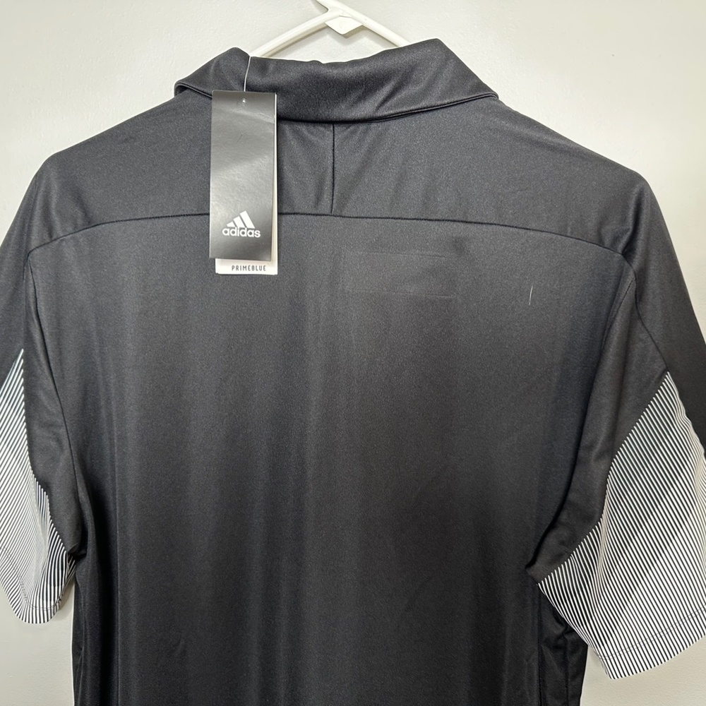 NWT Adidas Minnesota Wild NHL Mens Game Day Polo Black Sz M - Picture 7 of 10